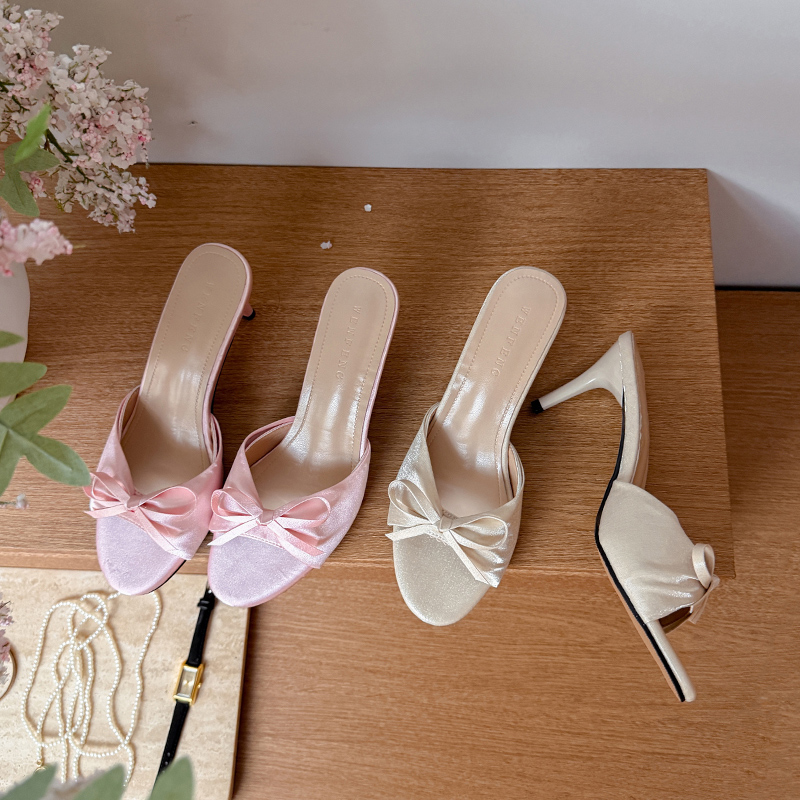 Slip Dress Satin - 2026 Fashion Summer Thin High Heel