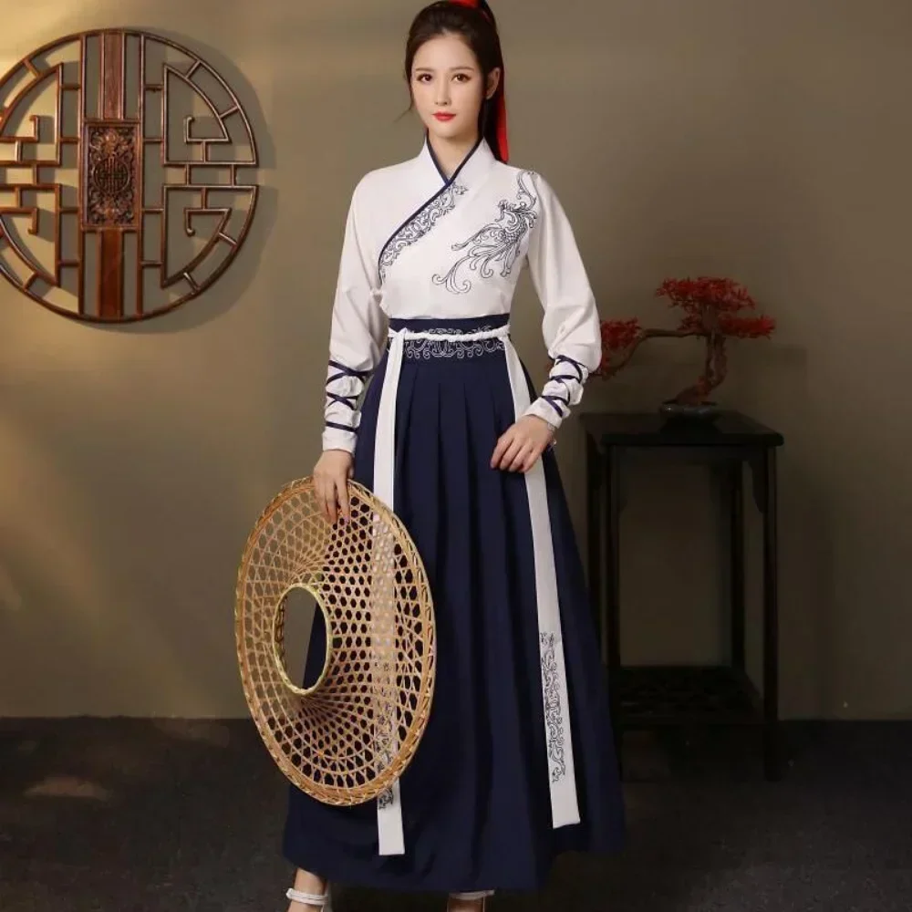Women'S Fashion Leggings - Modern Hanfu Women Top Skirt 2