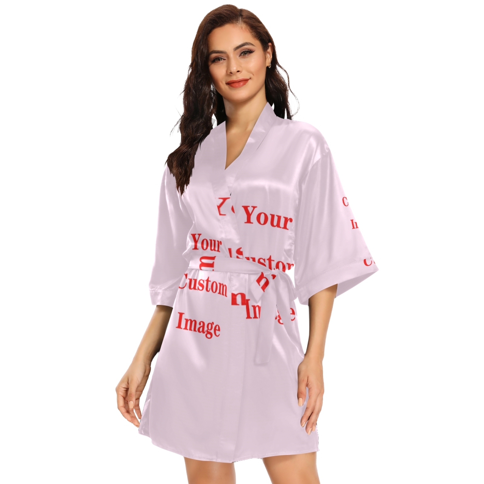 Women'S Fashion Dresses Images - Fashion Satin Robe Long Women Wrap