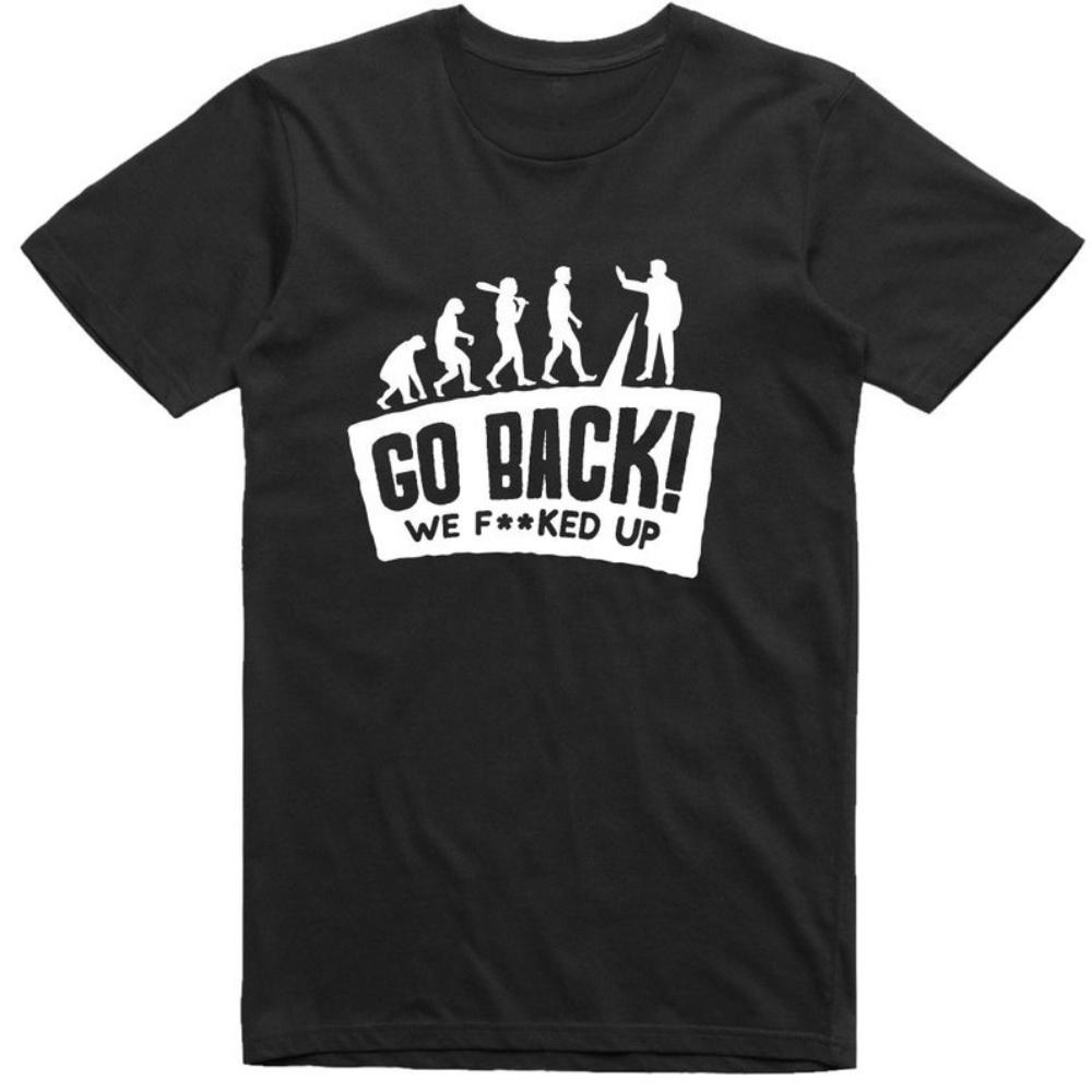 Women Fashion Evolution - Mens Funny T Shirt Evolution Go