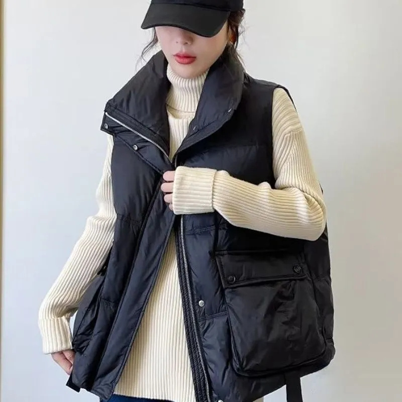 Puffer Vest Fashion Women - Autumn Winter Lady Fashion Puffer Sleeveless