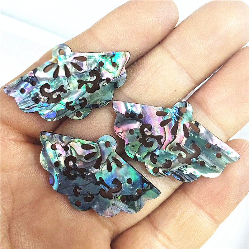 Women Fashion Nz - 4PCS FANS WOMENS ABALONE SHELL MATERIAL