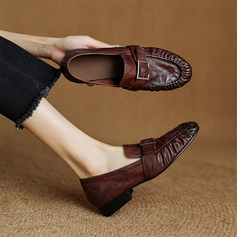 Women Fashion Nova - New Autumn Genuine Leather Women Pumps