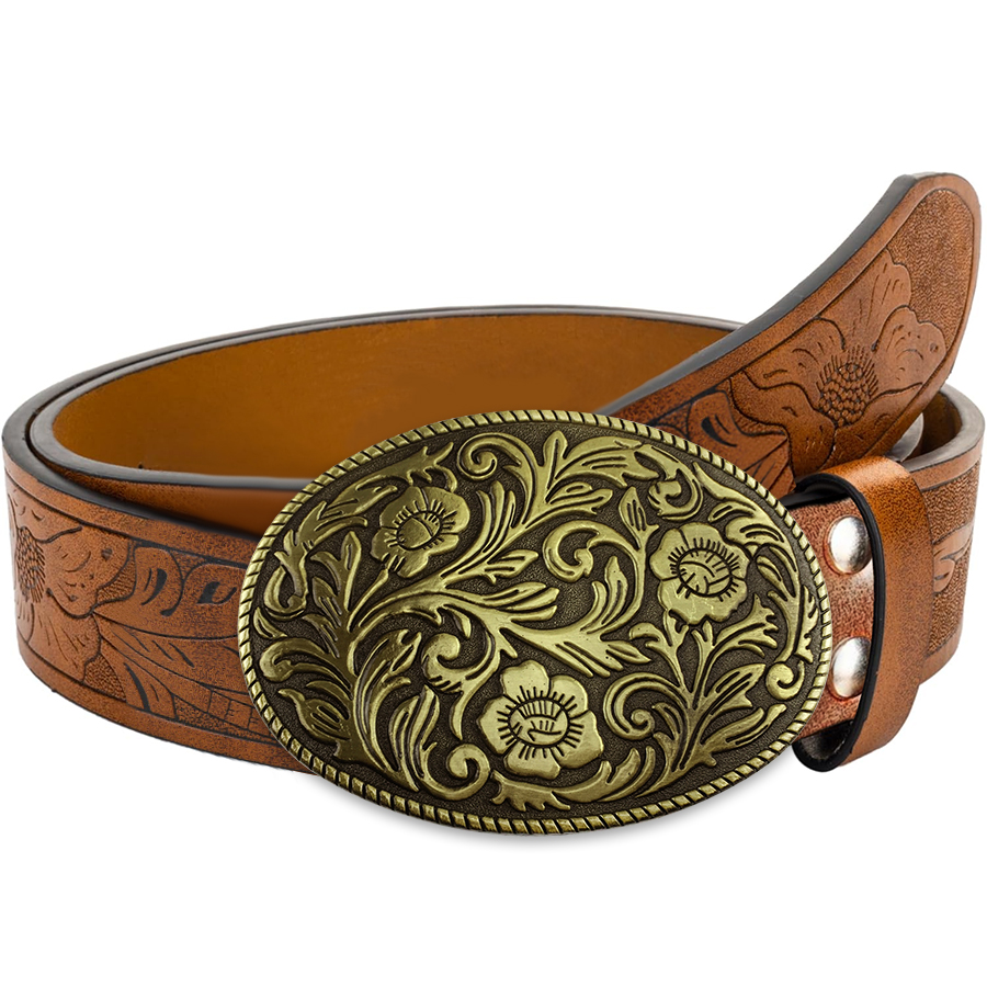 Tang Grass Pattern Buckle Belt - огляд і ціна Women Fashion Nz