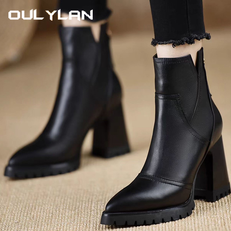 Oulylan Thick High-heeled Wome - огляд і ціна Women'S Fashion Boots