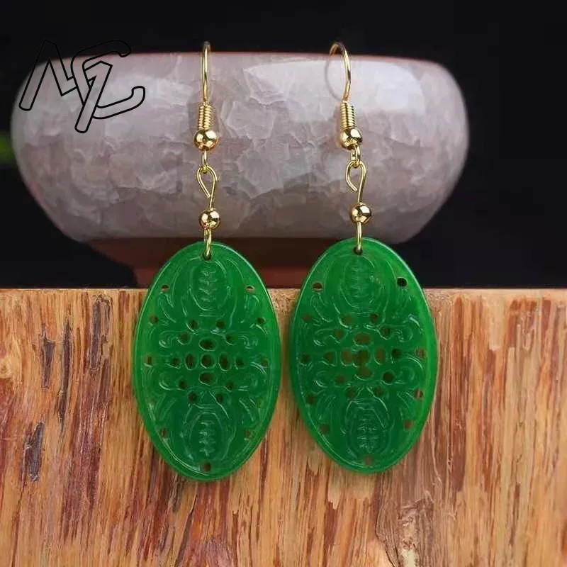 925 Silver Natural Green Jade  - огляд і ціна Women Fashion Jewellery