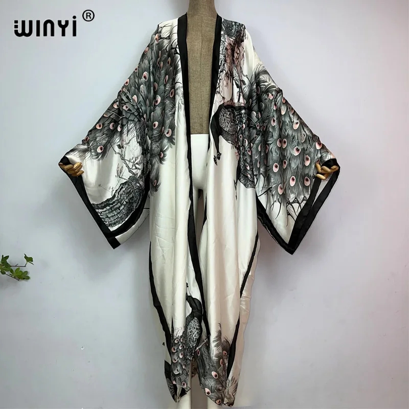 WINYI Summer Classic peacock p - огляд і ціна Women'S Fashion Kimono