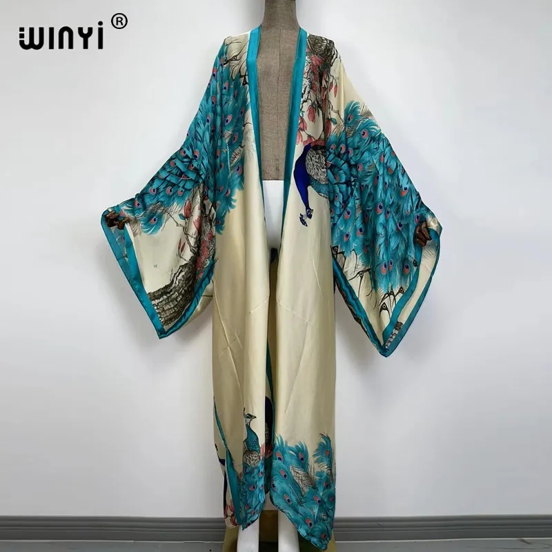 WINYI Summer Classic peacock p - огляд і ціна Women'S Fashion Kimono