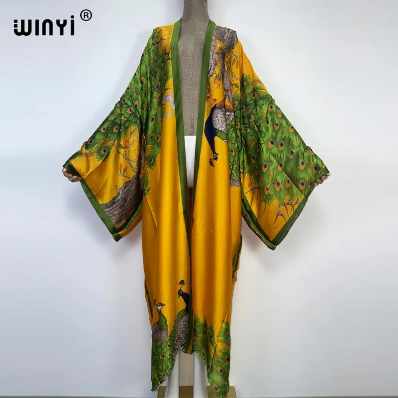 WINYI Summer Classic peacock p - огляд і ціна Women'S Fashion Kimono