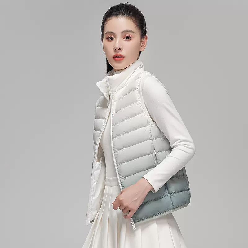 Women Fashion Gradient Ultra L - огляд і ціна Puffer Vest Fashion Women