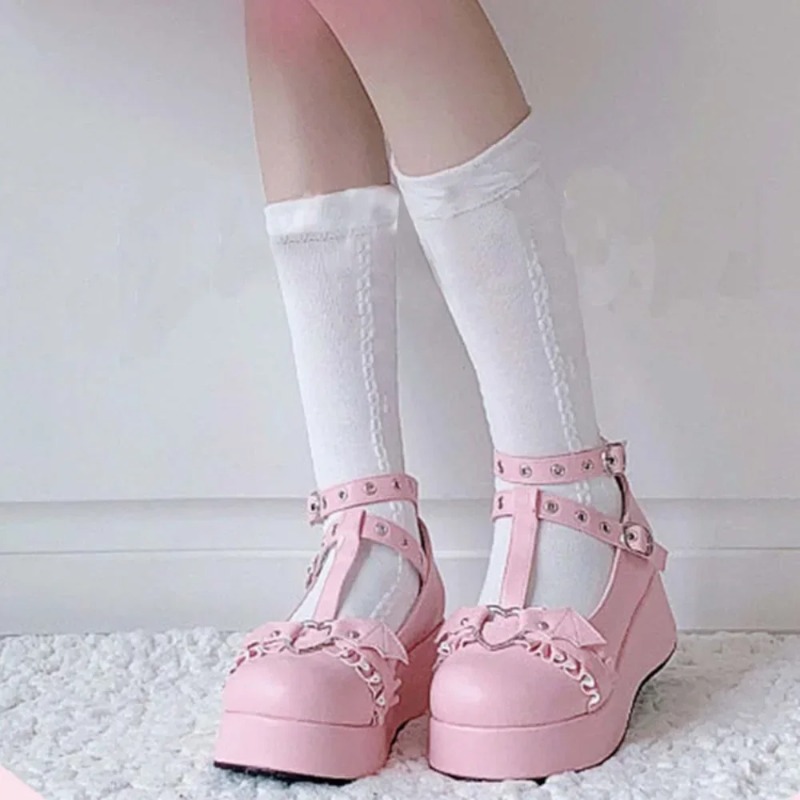 New Sweet Heart Buckle Wedges  - огляд і ціна Women Fashion Nova