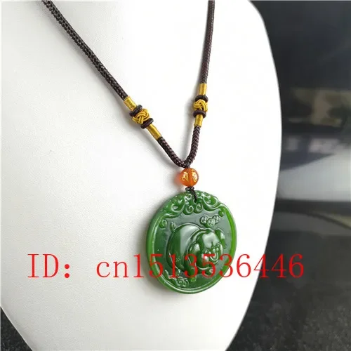 Natural Green Chinese Pig Carv - огляд і ціна Women Fashion Jewellery