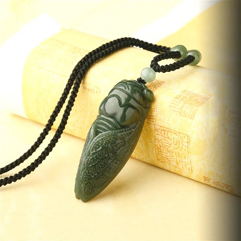 Natural Hetian Jade Cicada Pen - огляд і ціна Women Fashion Jewellery