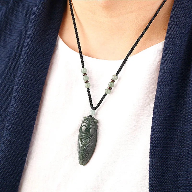 Natural Hetian Jade Cicada Pen - огляд і ціна Women Fashion Jewellery