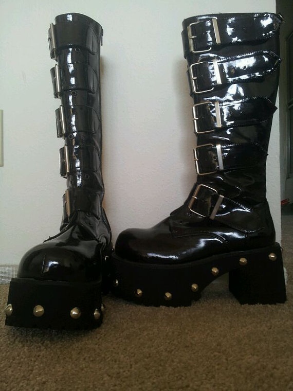 Patent Leather Cross Strap Poi - огляд і ціна Women'S Fashion Knee High Boots