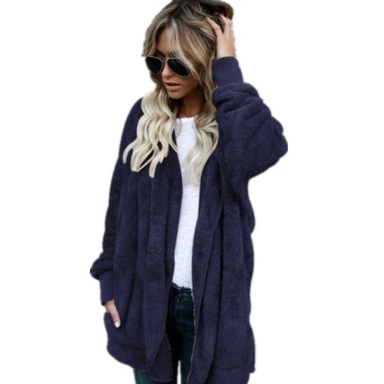 Warm Plush Faux Fur Coat Rever - огляд і ціна Sherpa Coat Women