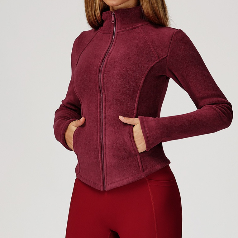 Sherpa Fleece Yoga Jacket Zipp - огляд і ціна Sherpa Coat Women