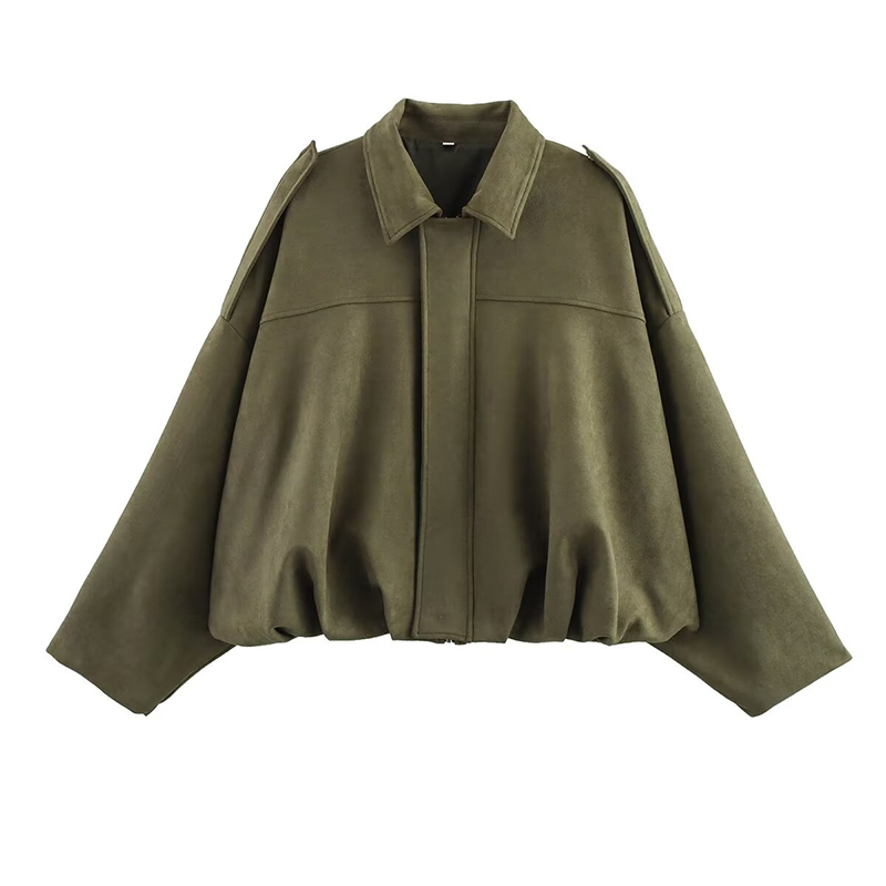 YENKYE New 2025 Women Suede Te - огляд і ціна Women'S Fashion Bomber Jacket