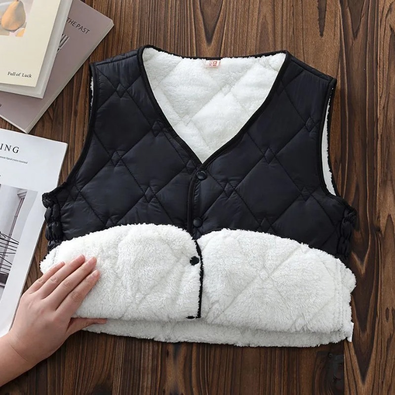 Vintage Women Lace-up V-neck S - огляд і ціна Puffer Vest Fashion Women