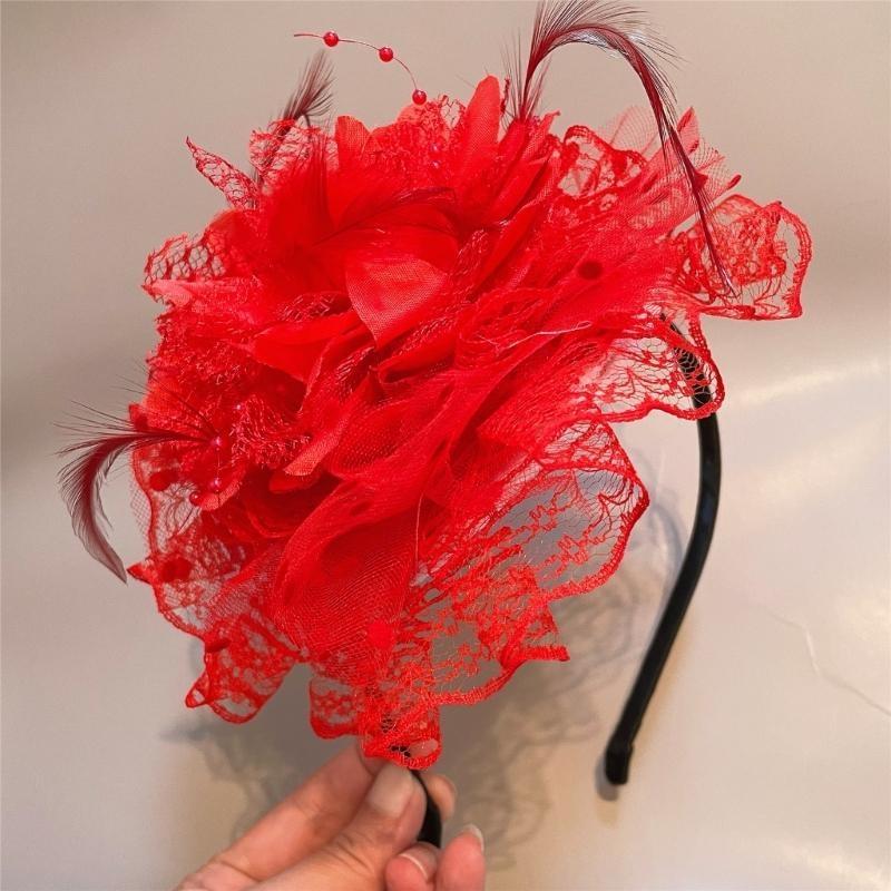 A52E Lace Flower Hair Hoop for - огляд і ціна Women'S Fashion In The 1920S