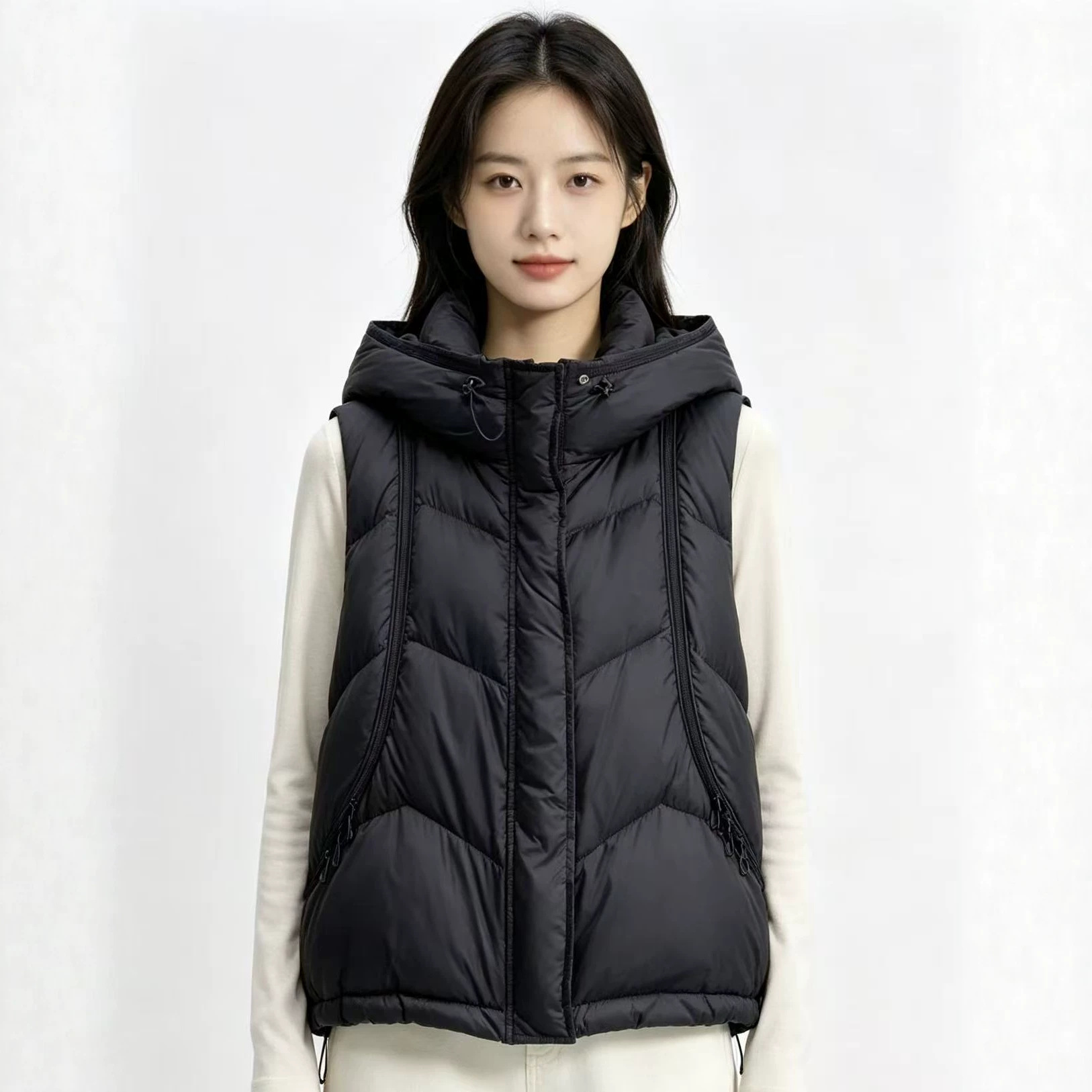 Autumn Winter Women Down Cotto - огляд і ціна Puffer Vest Fashion Women