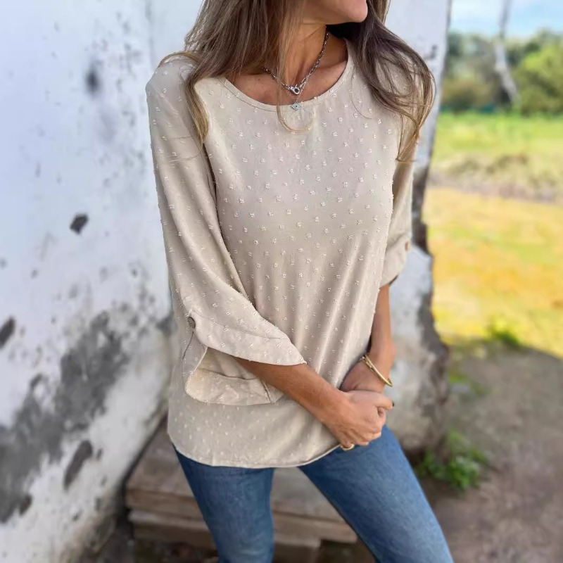 Women Swiss Dot Jacquard Blous - огляд і ціна Women Fashion Blouse
