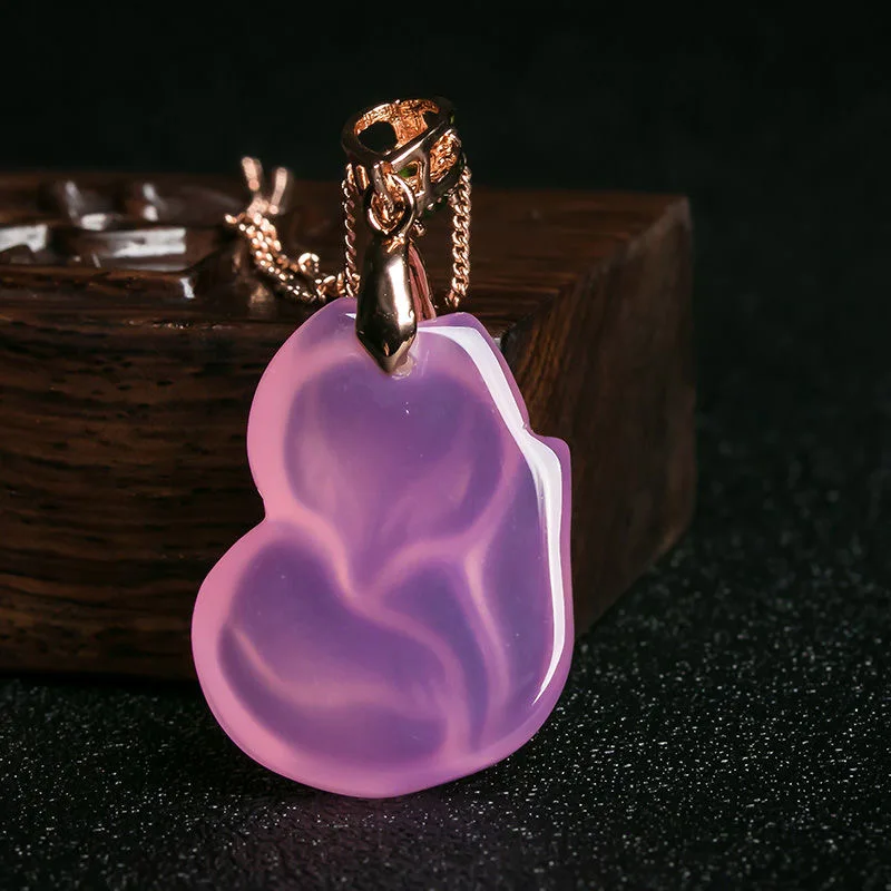 Natural Purple Agate Fox Penda - огляд і ціна Women Fashion Jewellery