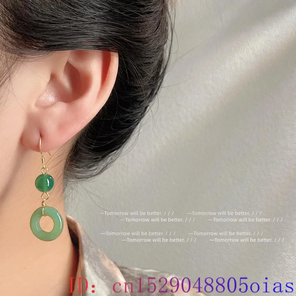 Green Real Jade Ring Earrings  - огляд і ціна Women Fashion Jewellery