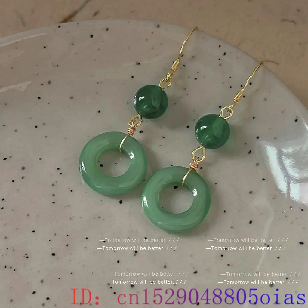 Green Real Jade Ring Earrings  - огляд і ціна Women Fashion Jewellery