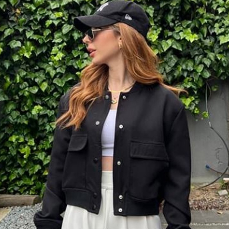 HXAO Women's Bomber Jacket Cro - огляд і ціна Women'S Fashion Bomber Jacket