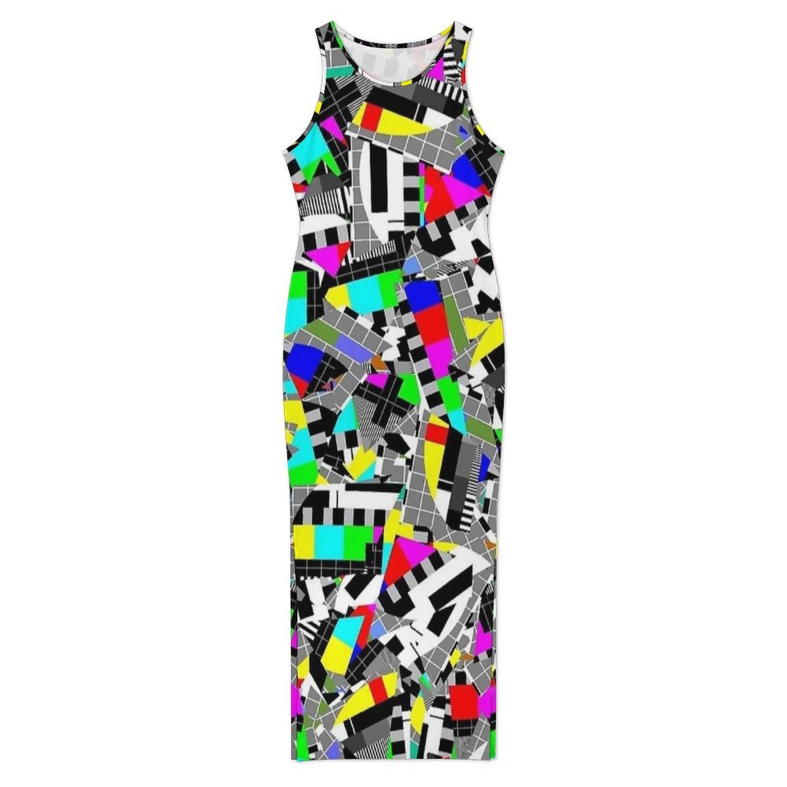 Ladies Retro Glitch Block TV T - огляд і ціна Women'S Fashion Dresses Images