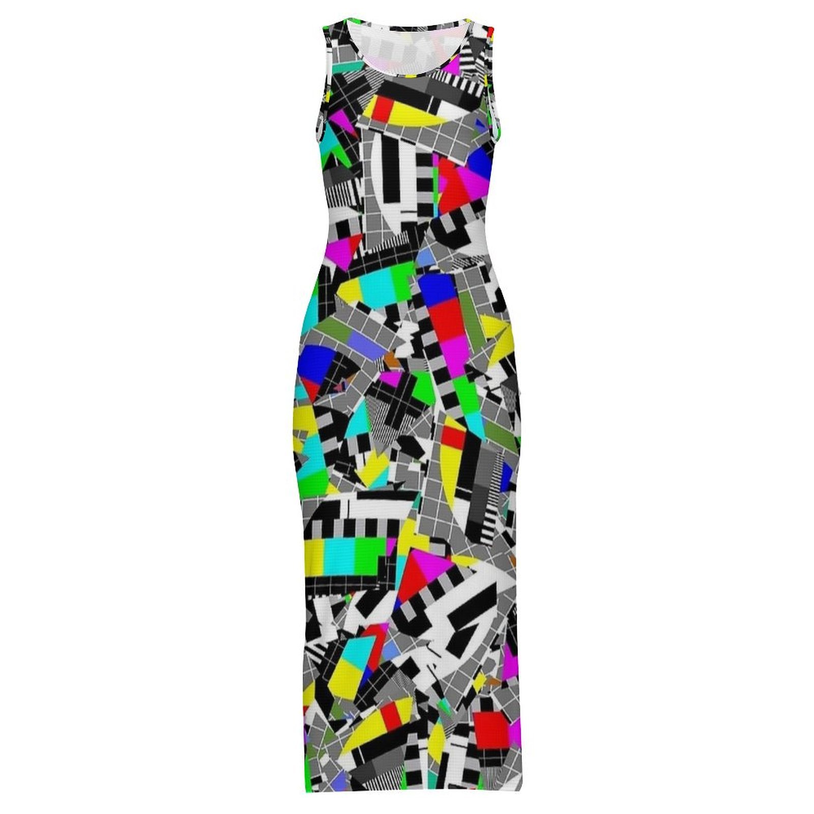 Ladies Retro Glitch Block TV T - огляд і ціна Women'S Fashion Dresses Images