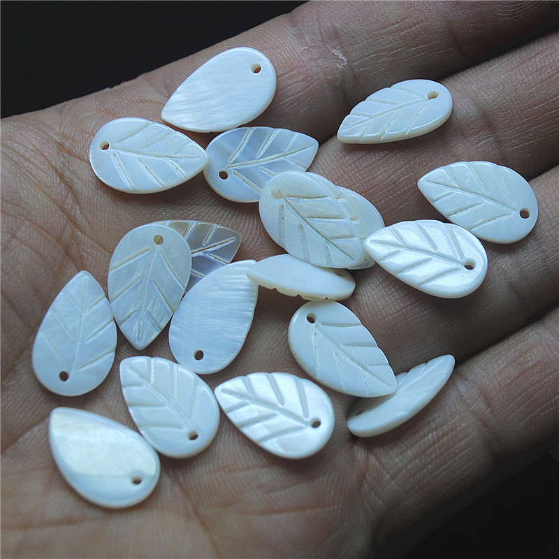 30PCS White Shell Leaf Shape 8 - огляд і ціна Women Fashion Nz
