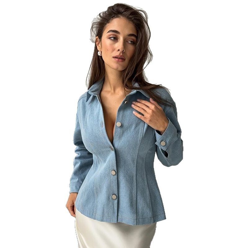 KT Vintage Waist Cinching Deni - огляд і ціна Women Fashion Blouse