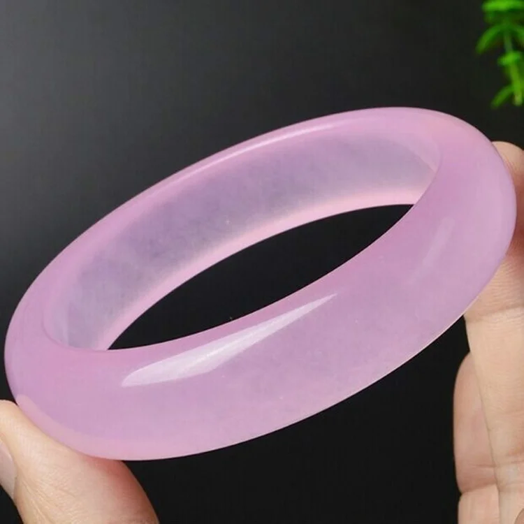 Genuine Natural Pink Jade Bang - огляд і ціна Women Fashion Jewellery