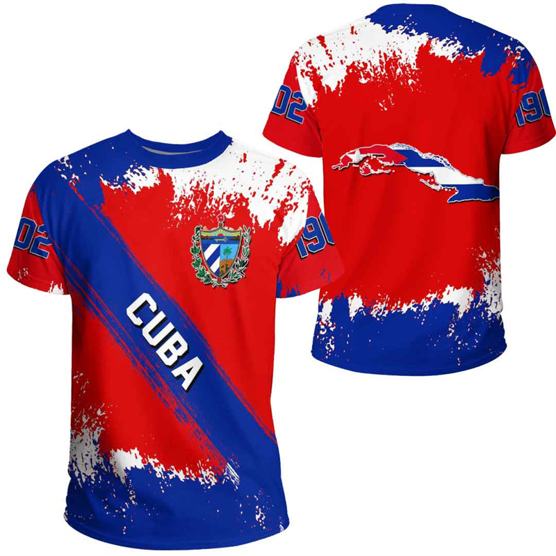 Cuba Flag Map 3D Print T Shirt - огляд і ціна Women'S Fashion Guide