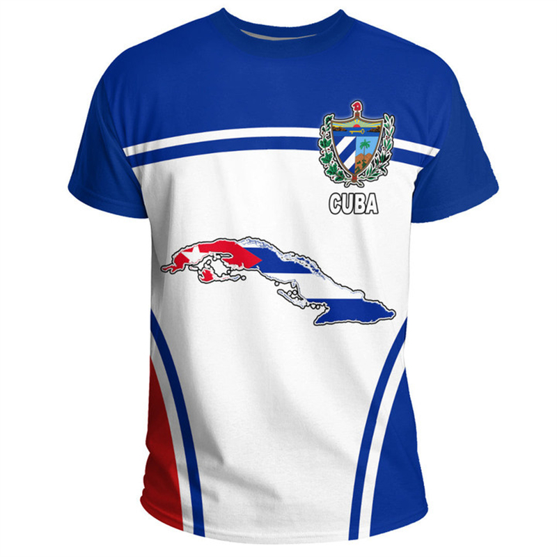 Cuba Flag Map 3D Print T Shirt - огляд і ціна Women'S Fashion Guide