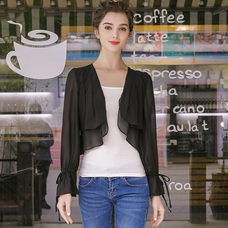 Women Ruffled Sleeve thin chif - огляд і ціна Women'S Fashion Kimono