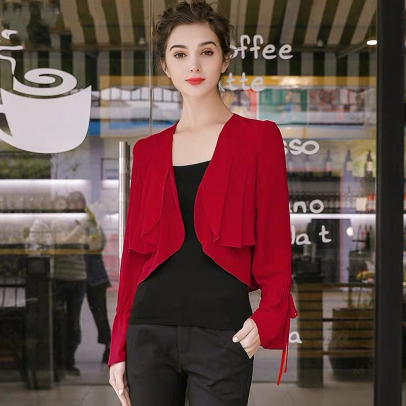 Women Ruffled Sleeve thin chif - огляд і ціна Women'S Fashion Kimono