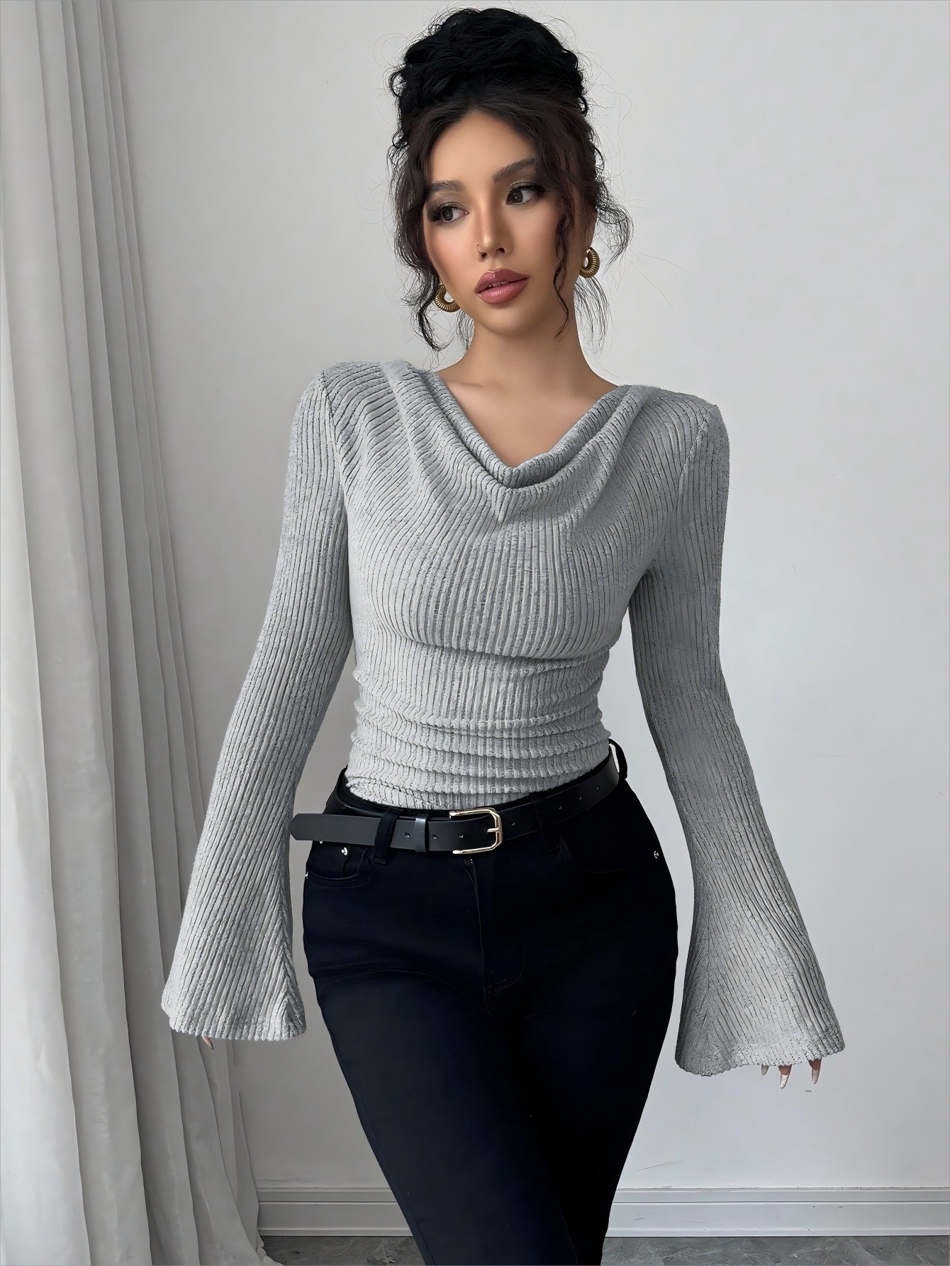 Women Blouse Off Shoulder Cowl - огляд і ціна Women Fashion Blouse