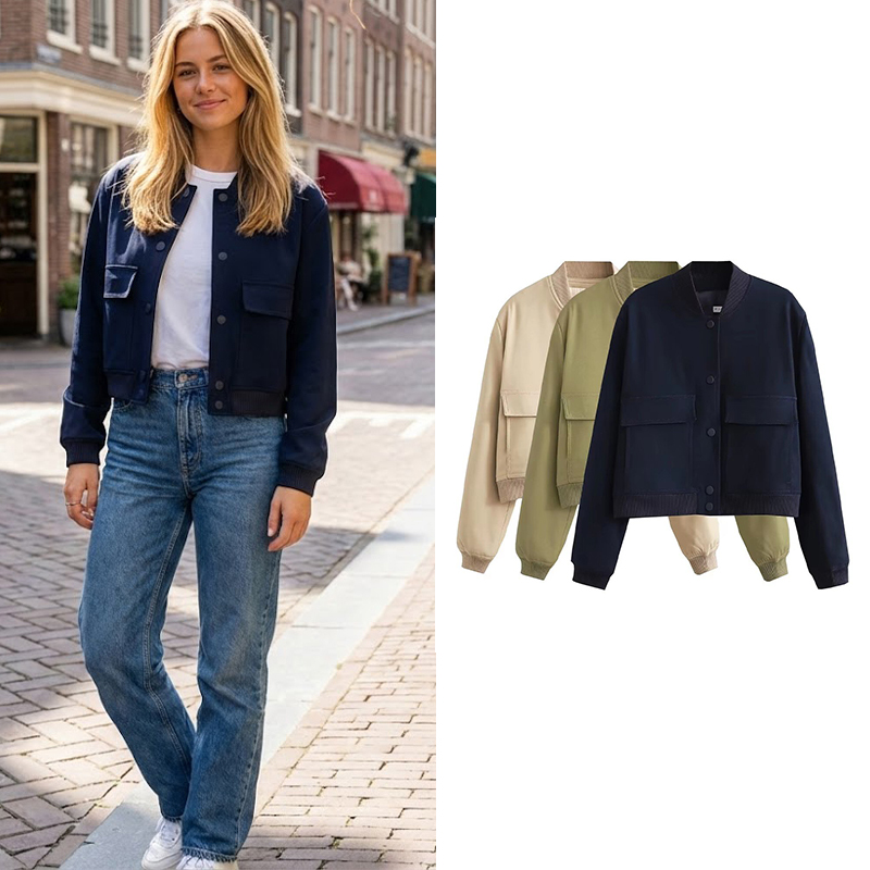 Willshela Women Fashion Solid  - огляд і ціна Women'S Fashion Bomber Jacket