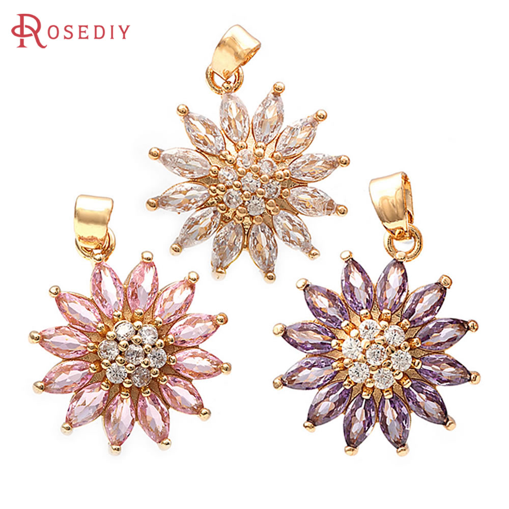 18K Gold Color Brass Sunflower - огляд і ціна Women Fashion Jewellery