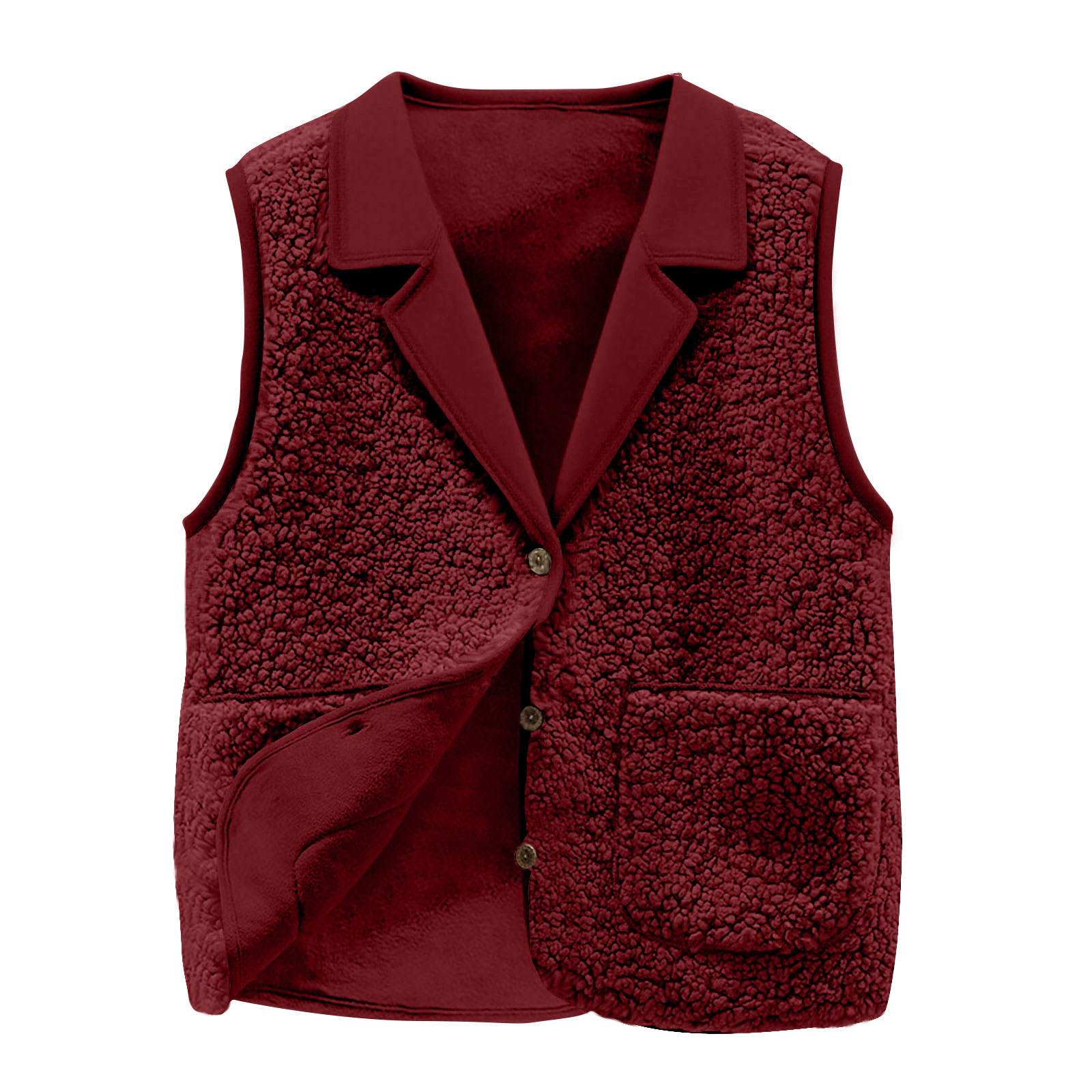 Women's Sherpa Fleece Vest, La - огляд і ціна Sherpa Coat Women