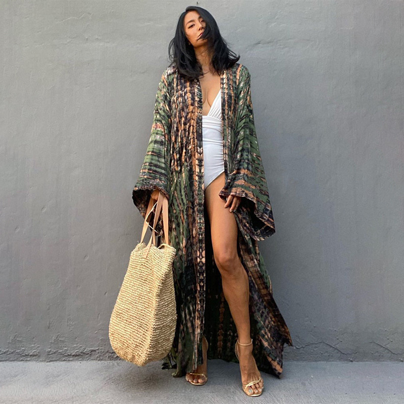 Beach Cover Ups Women Tie Dye  - огляд і ціна Women'S Fashion Kimono