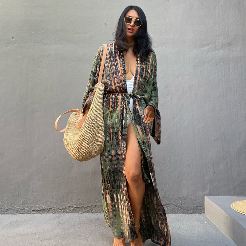 Beach Cover Ups Women Tie Dye  - огляд і ціна Women'S Fashion Kimono