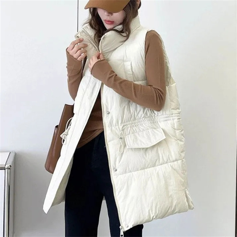 2025 New Women's Medium-length - огляд і ціна Puffer Vest Fashion Women