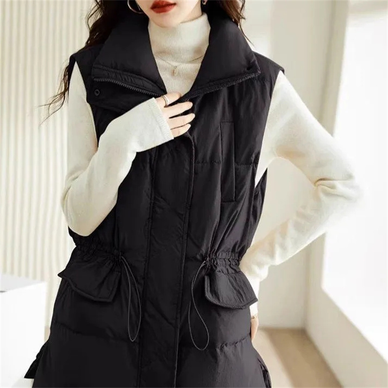 2025 New Women's Medium-length - огляд і ціна Puffer Vest Fashion Women