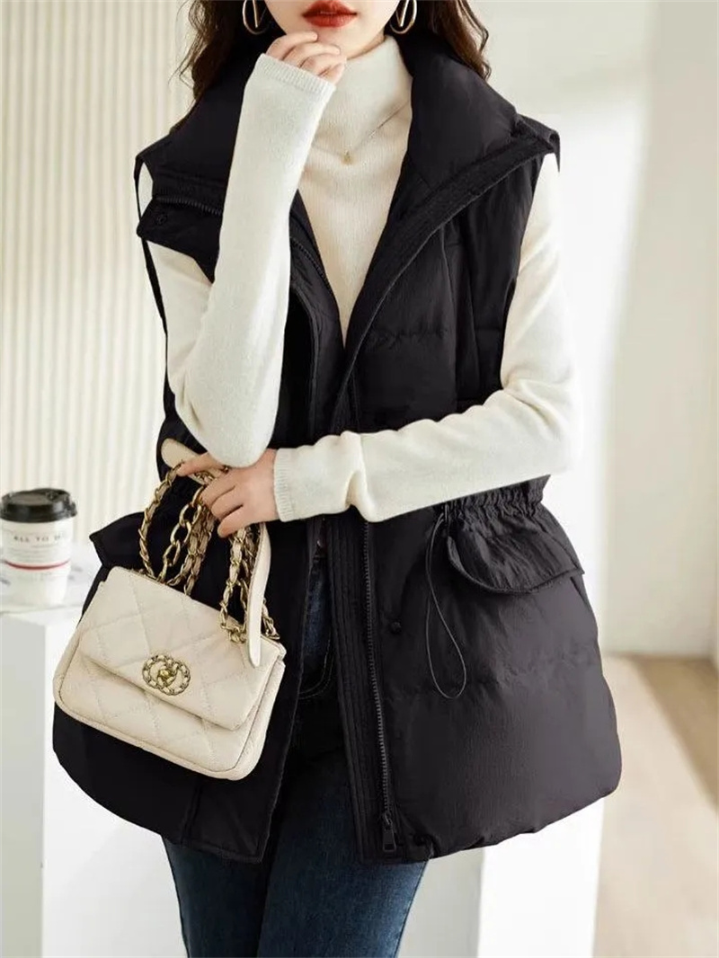 2025 New Women's Medium-length - огляд і ціна Puffer Vest Fashion Women