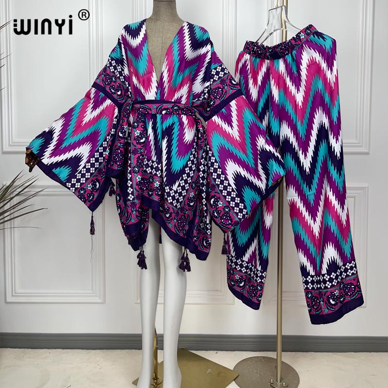 WINYI two-piece suit kimono st - огляд і ціна Women'S Fashion Kimono