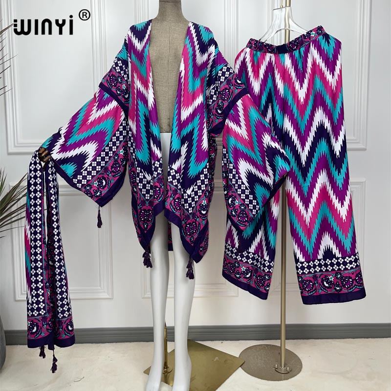 WINYI two-piece suit kimono st - огляд і ціна Women'S Fashion Kimono